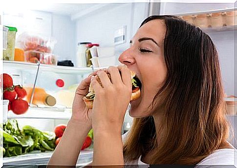 woman devouring hemp