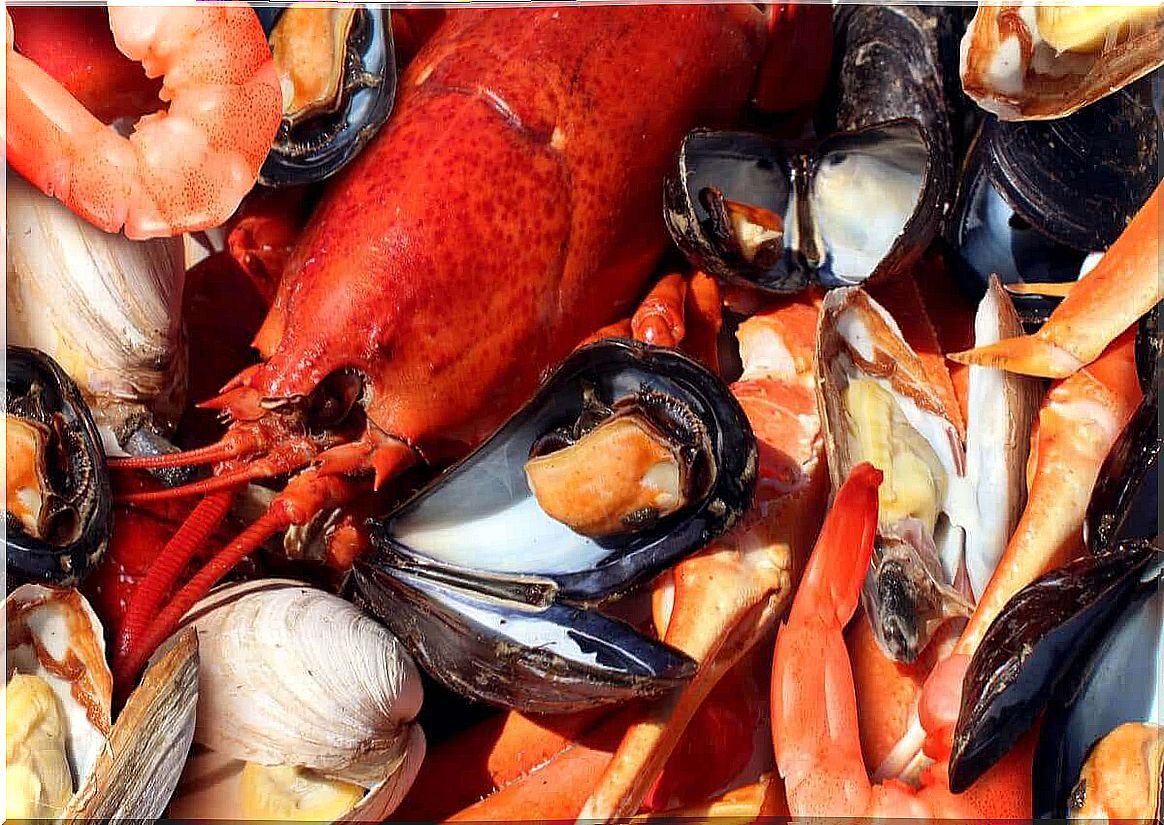 A shellfish allergy can cause a bad reaction.